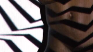 Ebony hairy pussy MILF Ana Foxxx exposing petite body for Playboy