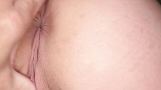 Stepdaughter lets stepdad touch and play with her big tits