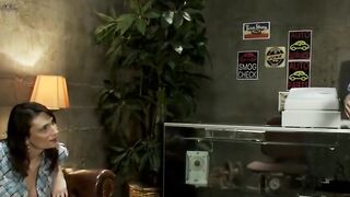 Sexy Shemale Dina Ass Fuck Office