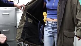 Petite Zerella Skies moans during raw pound