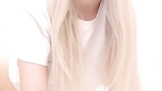 Sexy Blonde Babe Bends Over Teasingly for You