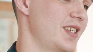 Stepson dumps jizz on Dee Williams bouncy ass cheeks after taboo fuck