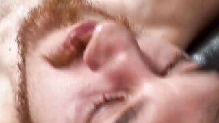 Lusty ginger butt pirate strokes his hairy schlong solo