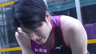 Taishi solo strokes until massive warm cum erupts from his throbbing cock