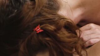 Lesbian teen scissoring and fingering classmate in detention