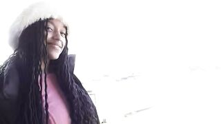 GERMAN SCOUT - No condom Anal Sex at Pick Up Casting for Black Girl Vicky Menage