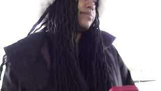 GERMAN SCOUT - No condom Anal Sex at Pick Up Casting for Black Girl Vicky Menage