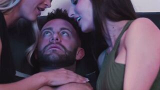 Bosomy Emma Hix and Lexi Luna sleep soundly after epic threesome