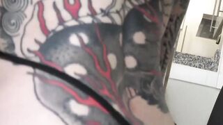 Hard fucker dominates inked Elli X Raven making her submit during brutal pounding