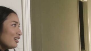 Dudes monster cock invades pussies of stepsisters Bella Rolland and Avery Black
