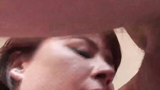 Thick redhead Donna Austin moans as her big ass is pounded