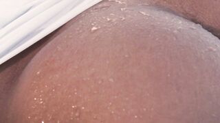 Influencer is petite black teen babe Scarlit Scandal going naked