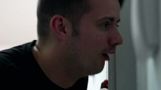 Russian teen stepsister caught by stepbrother trying to get off