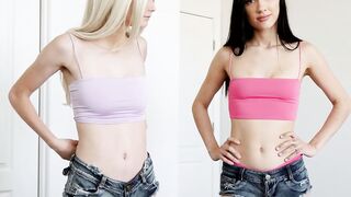 Alicia Williams and Jazmin Luv compete to see whose cunt milks my cock better