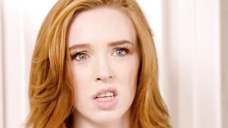 Redhead stepsister Madi Collins joined me in the shower then felt my cocks wrath