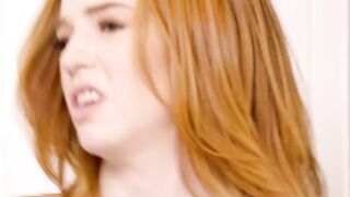 Redhead stepsister Madi Collins joined me in the shower then felt my cocks wrath