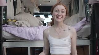 Scarlet Skies naughty redhead smears stepbros hot load all over 2