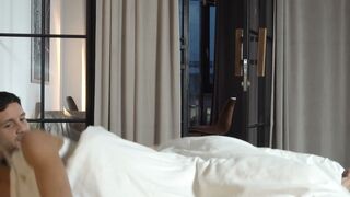 HOT and petite Latina stepmom is not used to sleep alone