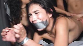 Latina diminutive teenager cuckolded, used like a fuckfest toy.
