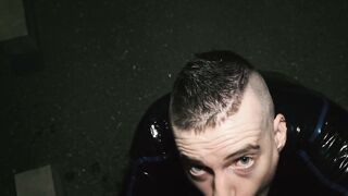 Axel Abysse pushes rosebud out outdoors then sucks cameramans dick