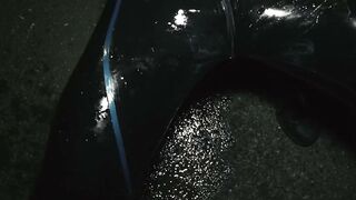 Axel Abysse pushes rosebud out outdoors then sucks cameramans dick