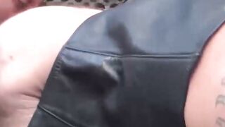 Nick Moretti face fucks Damian Xs trapped body in stockade hard