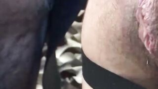 Nick Moretti face fucks Damian Xs trapped body in stockade hard