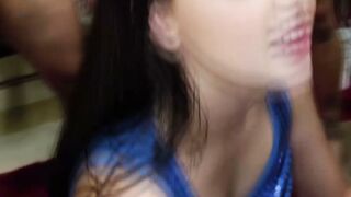 That's it Melissa, swallow that cock!