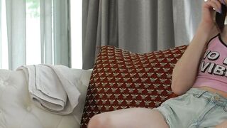 Chiseled dude overloads his stepsister Nata Golds thirsty cunt with his sticky man ju