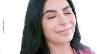 Hung stud spoils bratty stepsis Angel Gostosa with his throbbing dick