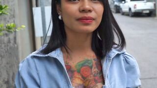 Big boobs Thai amateur MILF picked up in a TUK TUK and fucked