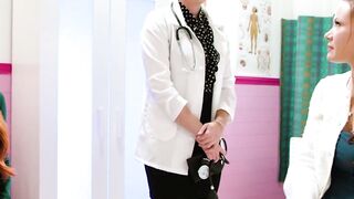 Sophia Locke and her stepdaughter lesbo fucking with a doctor