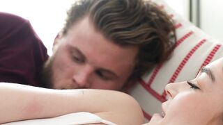 Horny teen stepsister wanted a huge dick and asked stepbro for a quickie