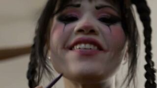 Yhivi catches her big cock tgirl roommate Zariah Aura toying