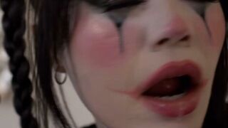 Yhivi catches her big cock tgirl roommate Zariah Aura toying