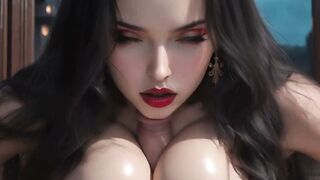 Wild Fangs & Wilder Facial: Vampire Girl Wrecked by Throbbing 3D Cock ◇ HQ Animation