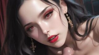 Wild Fangs & Wilder Facial: Vampire Girl Wrecked by Throbbing 3D Cock ◇ HQ Animation