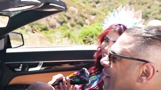 Stopping for a minute to fuck this hot TS hitchhiker 2