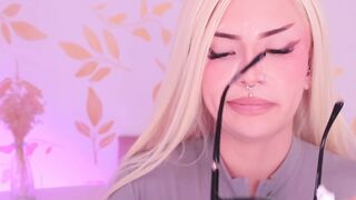 Cute Girl Gets Cum on Her Glasses