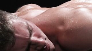 Felix Kamp dildo fucks muscular Clayton Foster 3