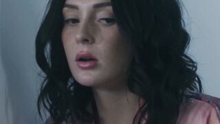 Charlotte Sins double blowjobs husband and his buddy throbbing shafts