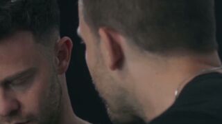 Charlotte Sins double blowjobs husband and his buddy throbbing shafts