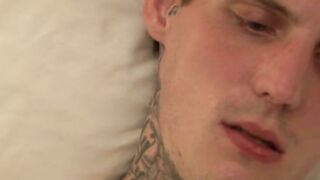 Rock Star fucks Dani Decor sideways before bending him over for hard pounding