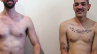 Real amateur Bodhi enjoys Becketts dick in his ass and mouth