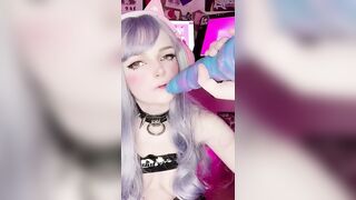 Exposed OnlyFans - Naughty Gamer Girl Amber Kawaii Creampies Her Pussy Solo