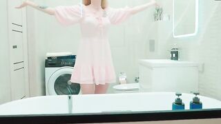 Wow, my stepsister dolly rudo and bj with large pipe in shower, pov.