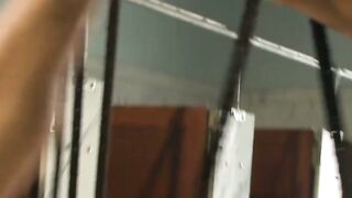 Submissive Jason Maddox tied up and sucked by fetish guys