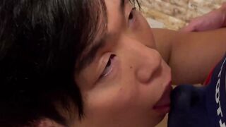 Hung Asian Zen dives into Ramus crack rolling him backward hard