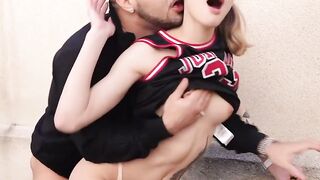 Basketbabes - Hot Babe Sloppy Blowjob & Deepthroat on Big Dick