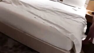 Stepmom and stepson's hot, unplanned hook-up in a hotel room - gorgeous porn!